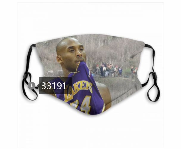 2021 NBA Los Angeles Lakers #24 kobe bryant 33191 Dust mask with filter->nba dust mask->Sports Accessory